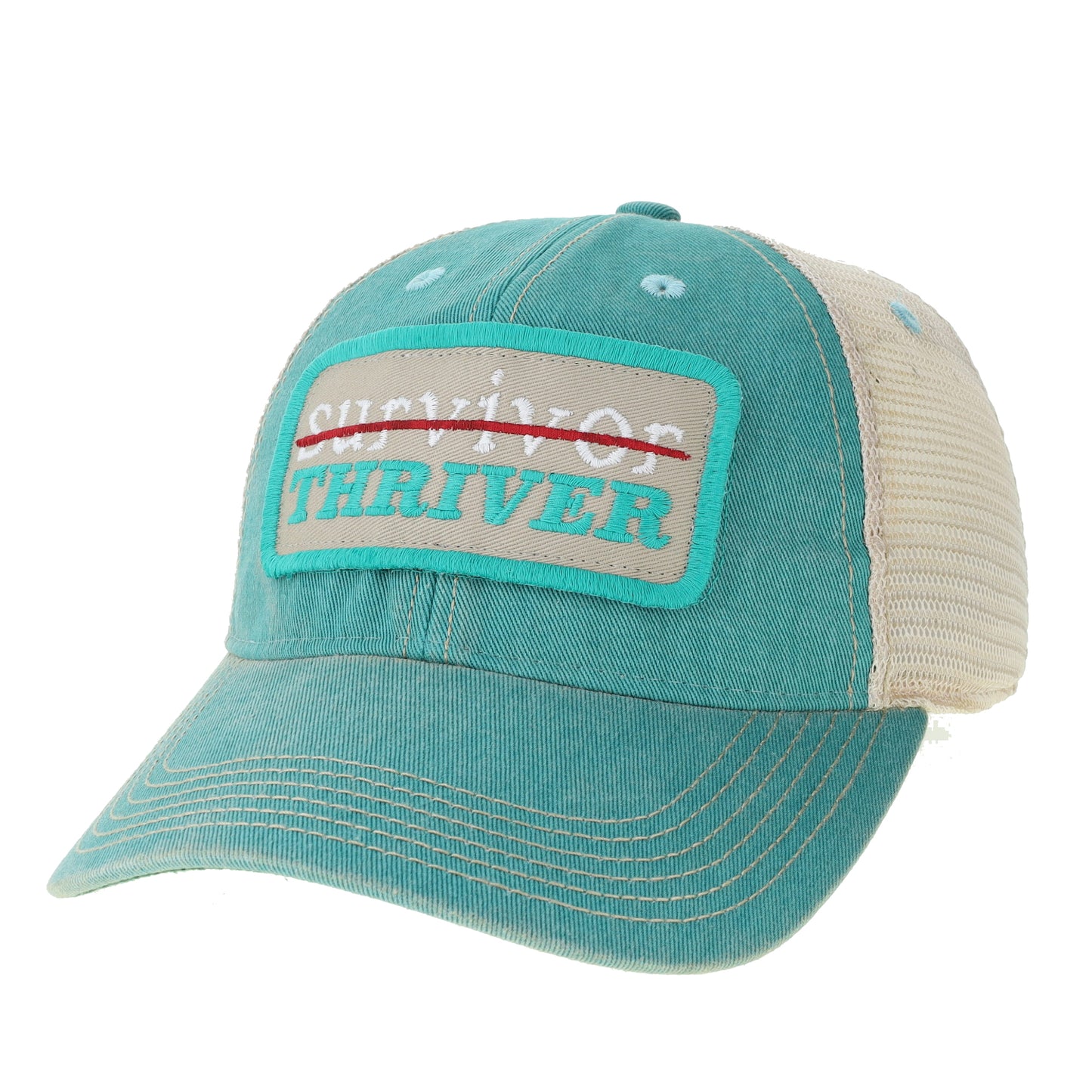 Teal Survivor Thriver Hat