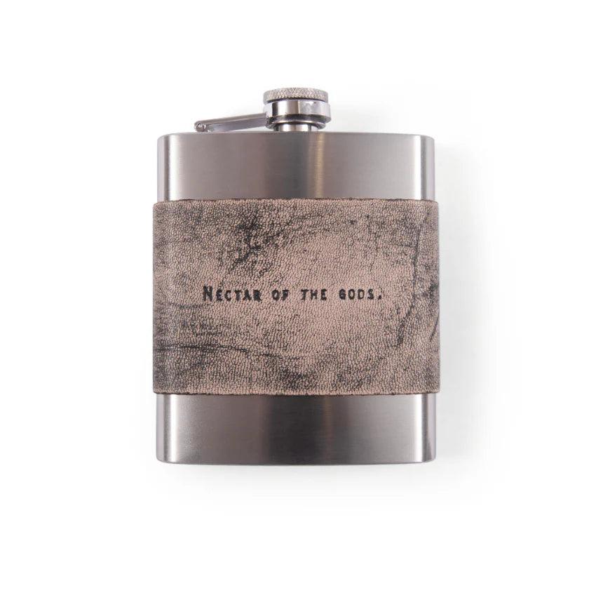 Flask with Nectar of the Gods text, screenshot