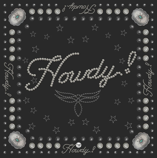 Black bandana with Howdy! design, screenshot