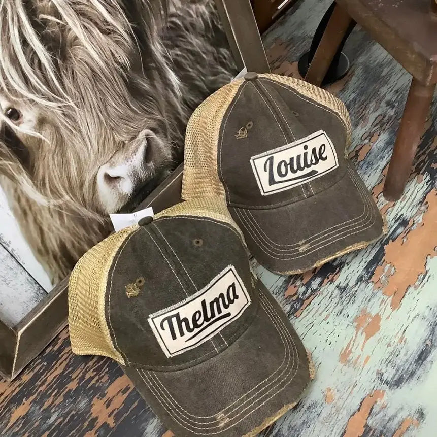 Thelma and Louise Hats - Distressed Baseball Caps