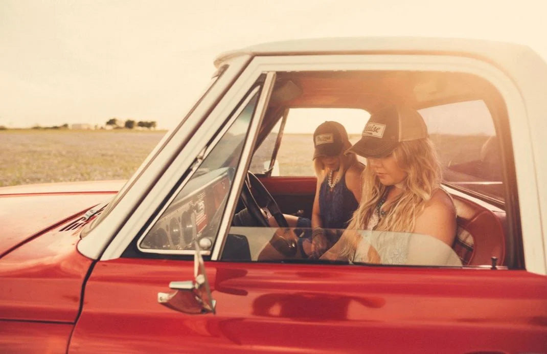 Thelma & Louise in red truck