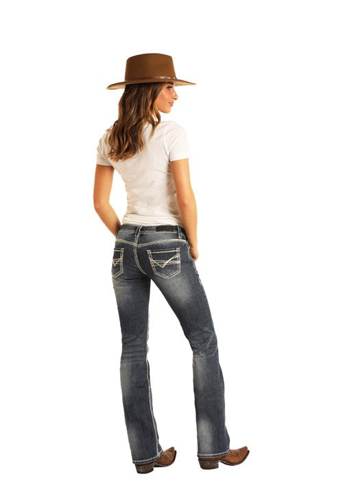 Cowgirl in jeans and hat (W7_9516---B)