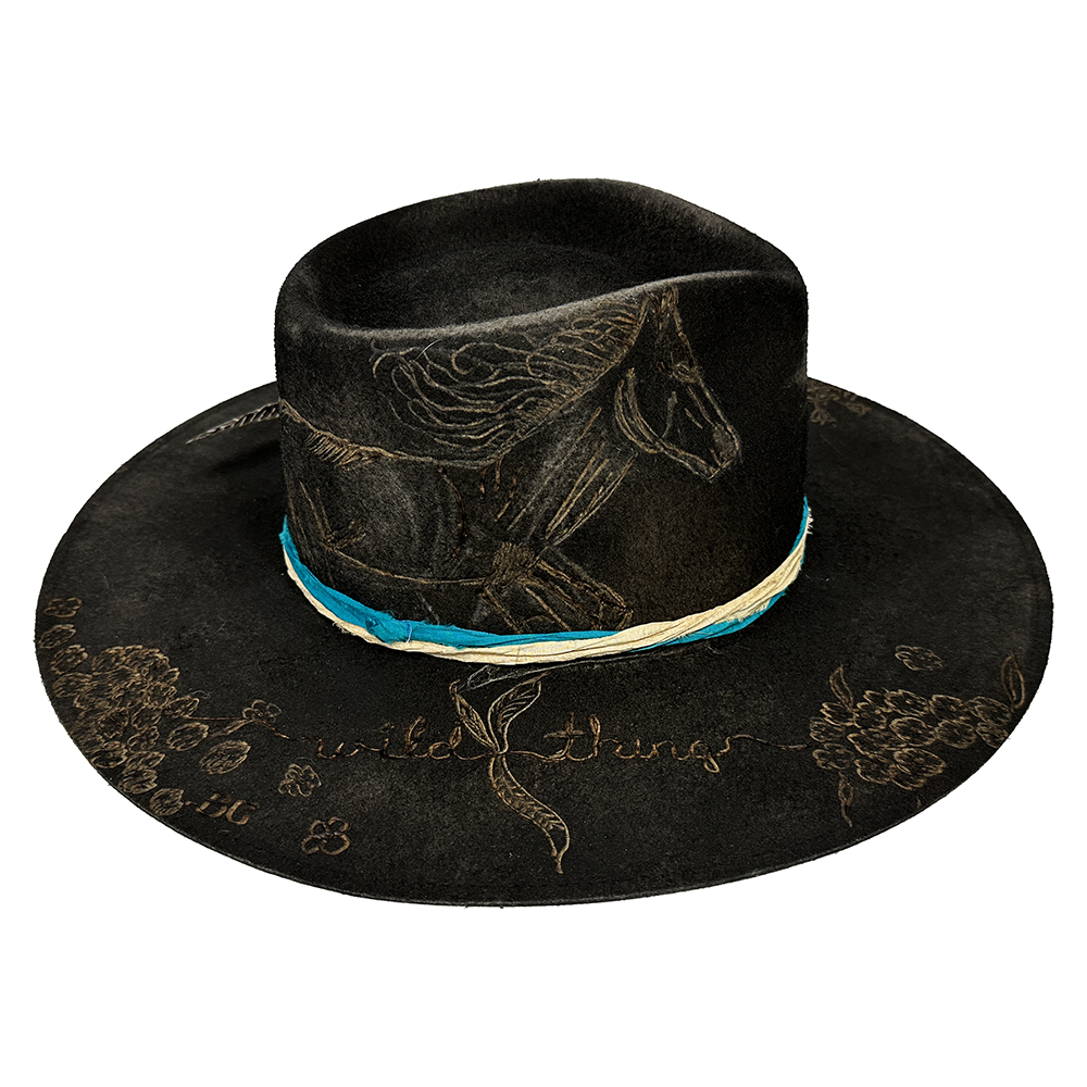 Blackside WT Hat with Horse & Wild Things Design