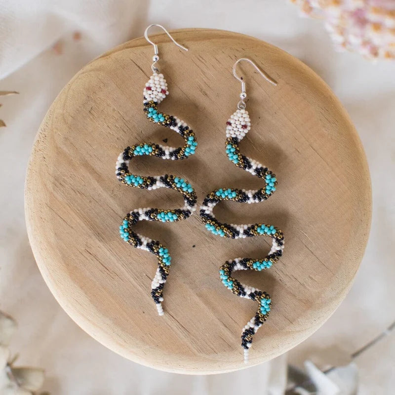 Athena Snake Earrings by Mother Sierra