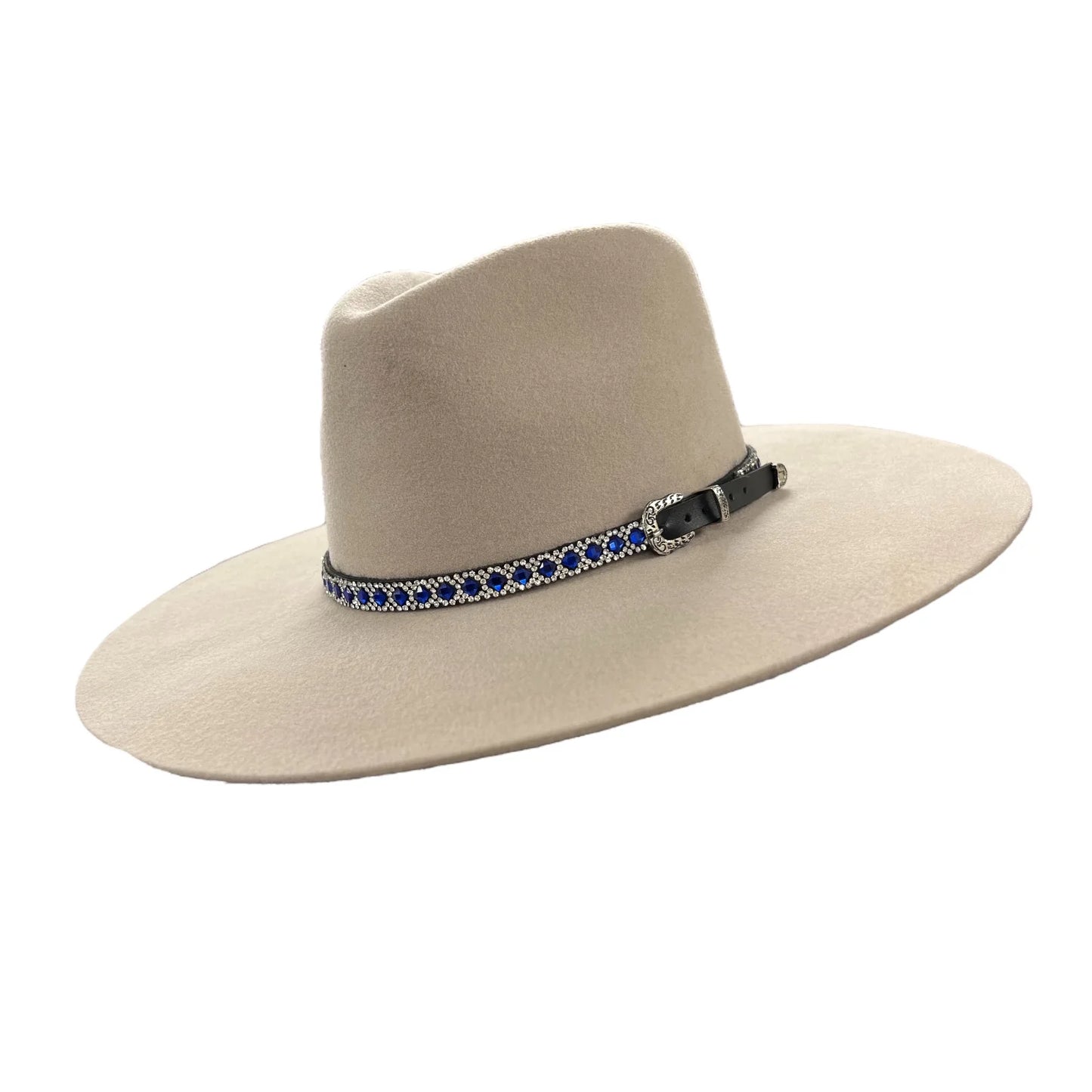 Silver Belly Drifter hat with bling band