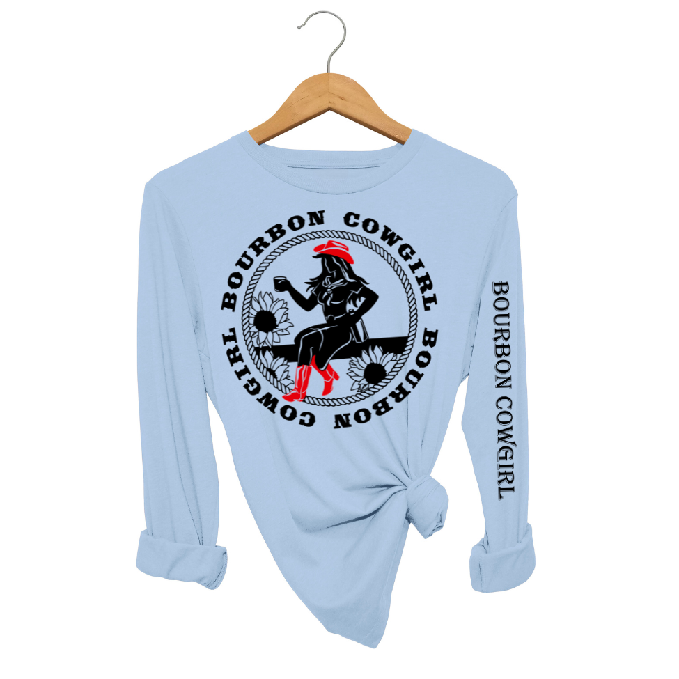 Blue Bourbon Cowgirl long-sleeve shirt