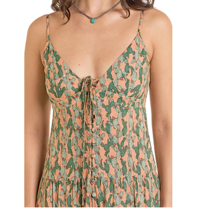 Cactus print dress bwd0r06286-5