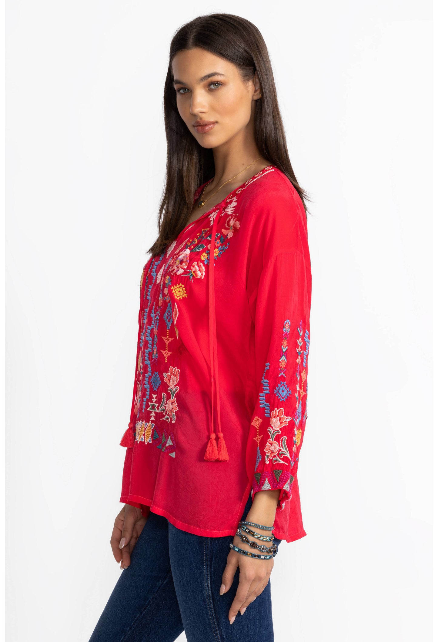 Red embroidered top c12725-1_red_2