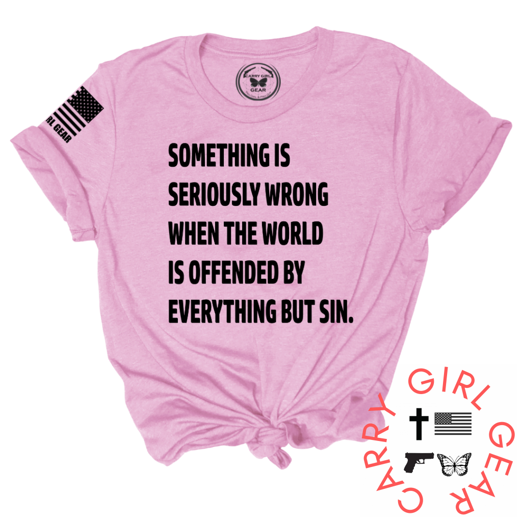 Pink unisex Everything But Sin tee