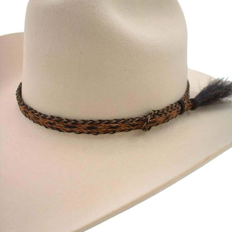 Cowboy hat with braided band