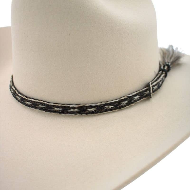 Cowboy hat with braided hat band