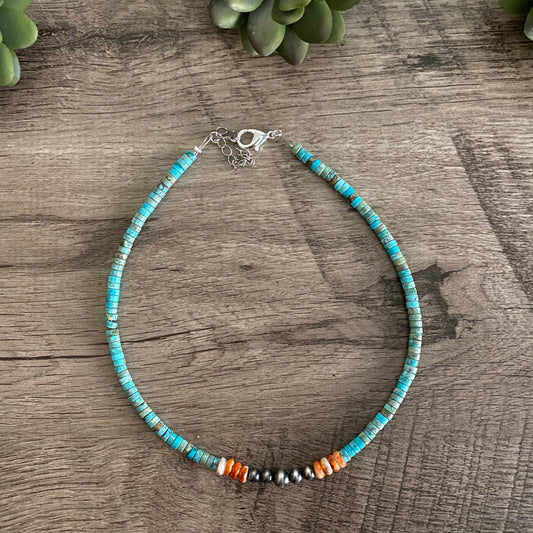 Turquoise beaded bracelet, image_109c71a3-8600-4b38-b552-db186a30ec7d