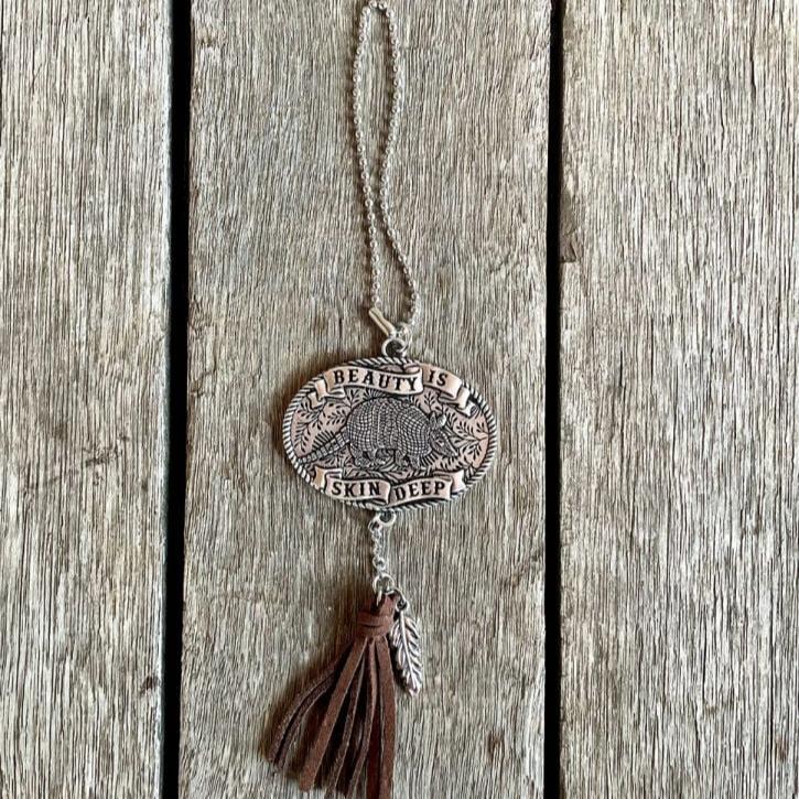 Beauty is Skin Deep pendant with tassel - img_1797_1