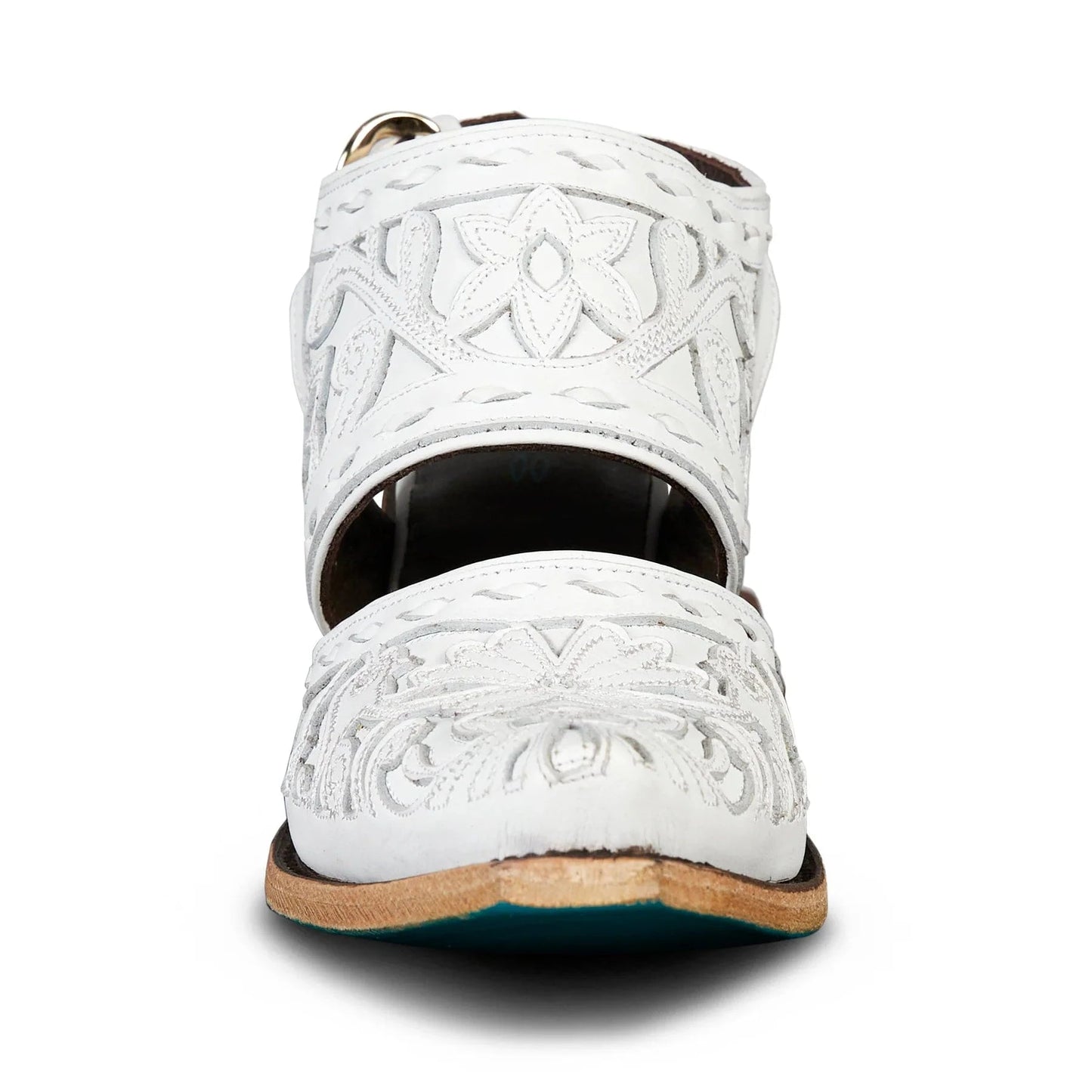 White leather mule sandal by Robin Mule & Matthew White