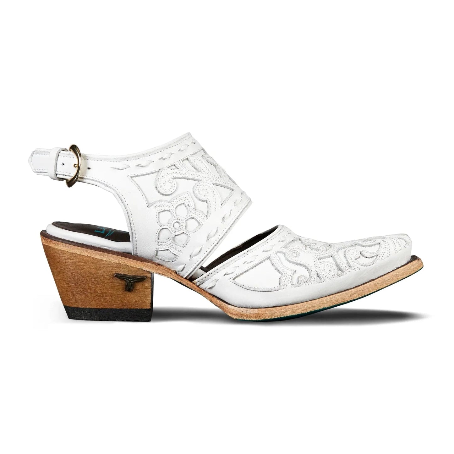 White leather Robin Mule shoe
