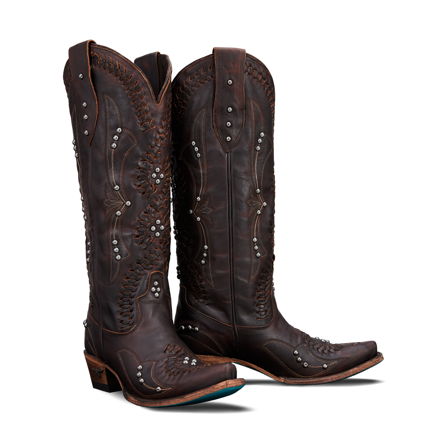 Brown leather Cossette cognac cowboy boots