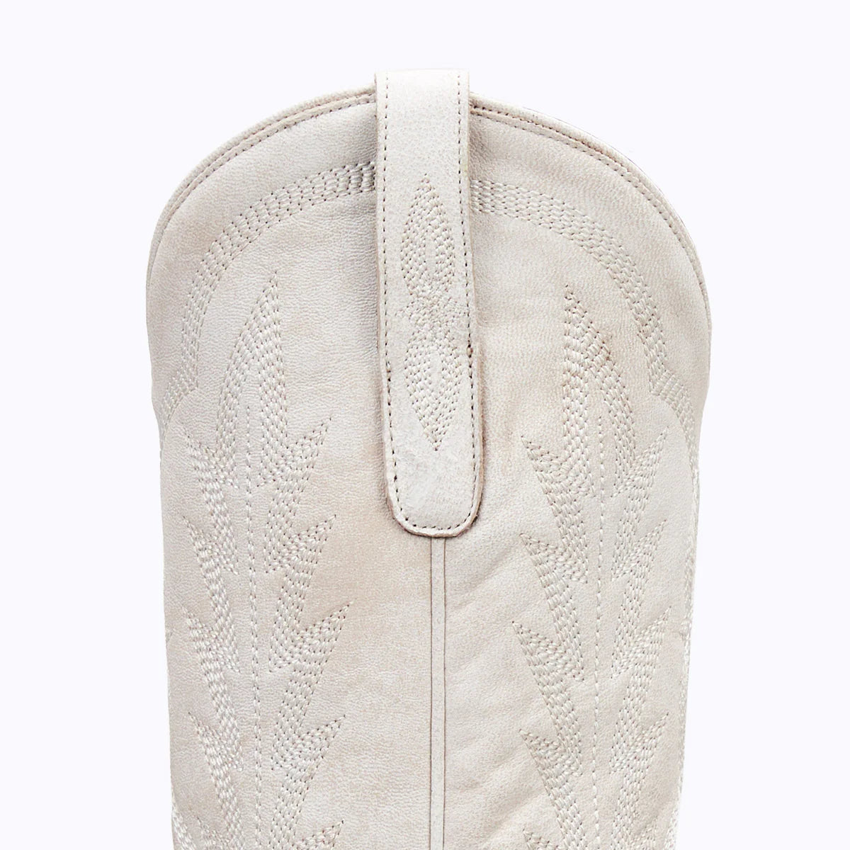 White Lexington ceramic crackle cowboy boot