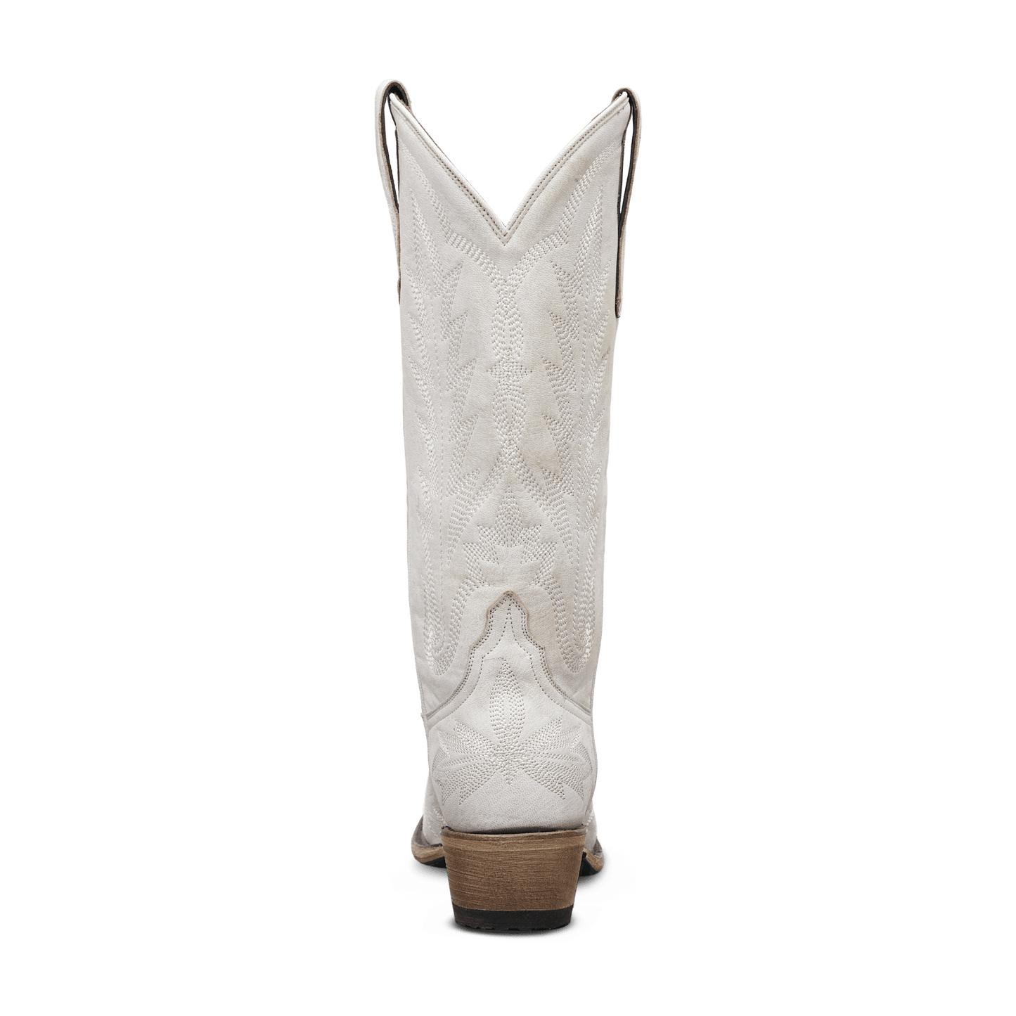 White Lexington Ceramic Crackle Cowboy Boot