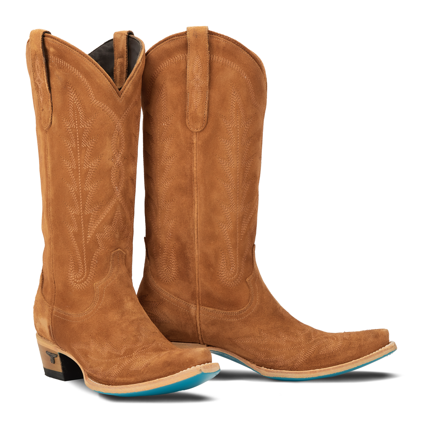 Lexington Toffee Suede Cowboy Boots