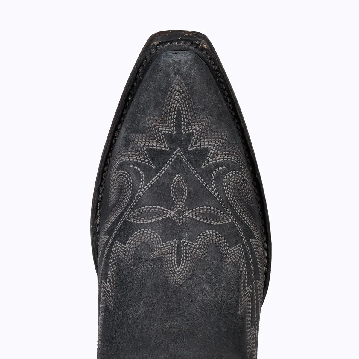 Lexington Bootie Jet Black - Detailed Stitching Close-Up