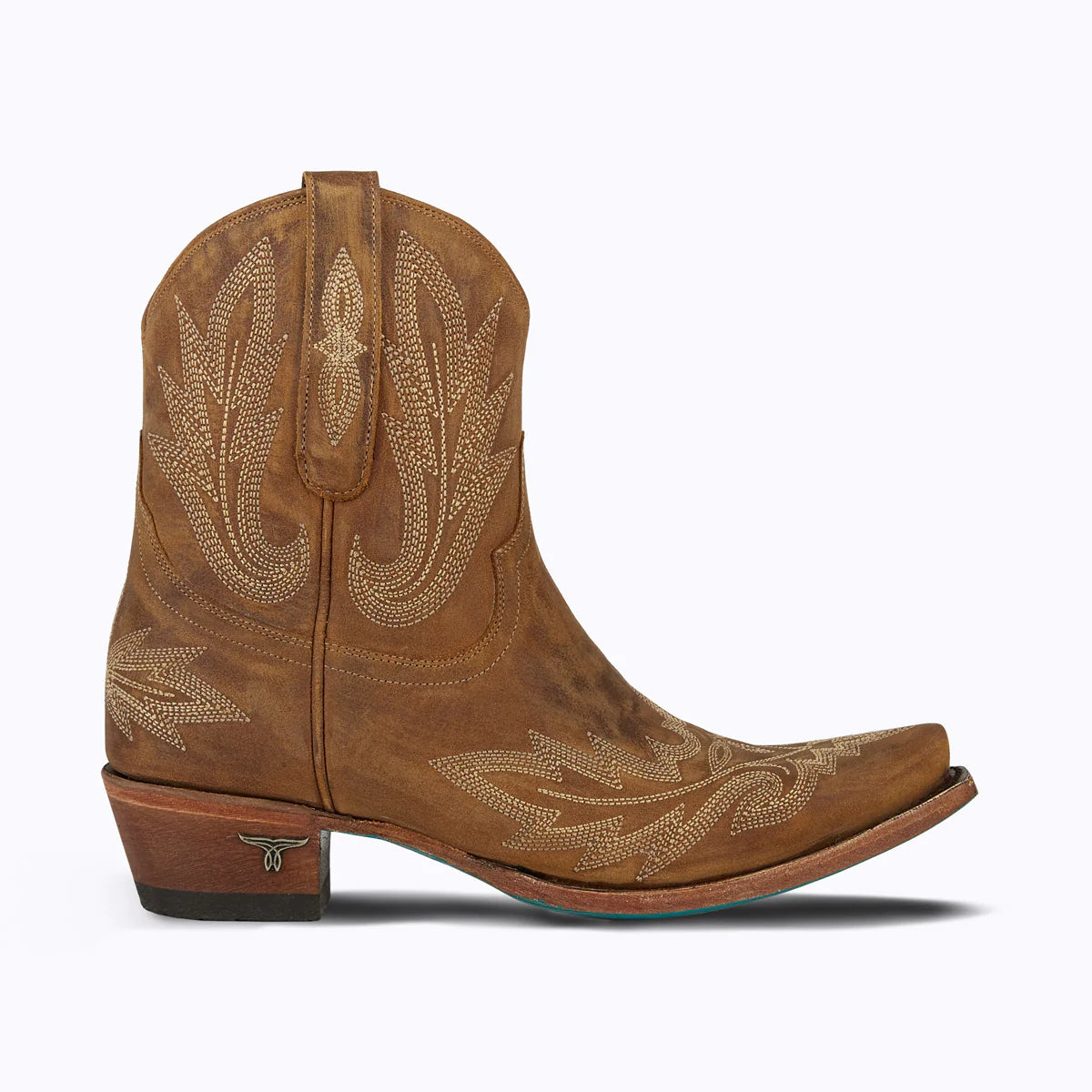 Lexington Bootie - Burnt Caramel Leather Cowboy Boot