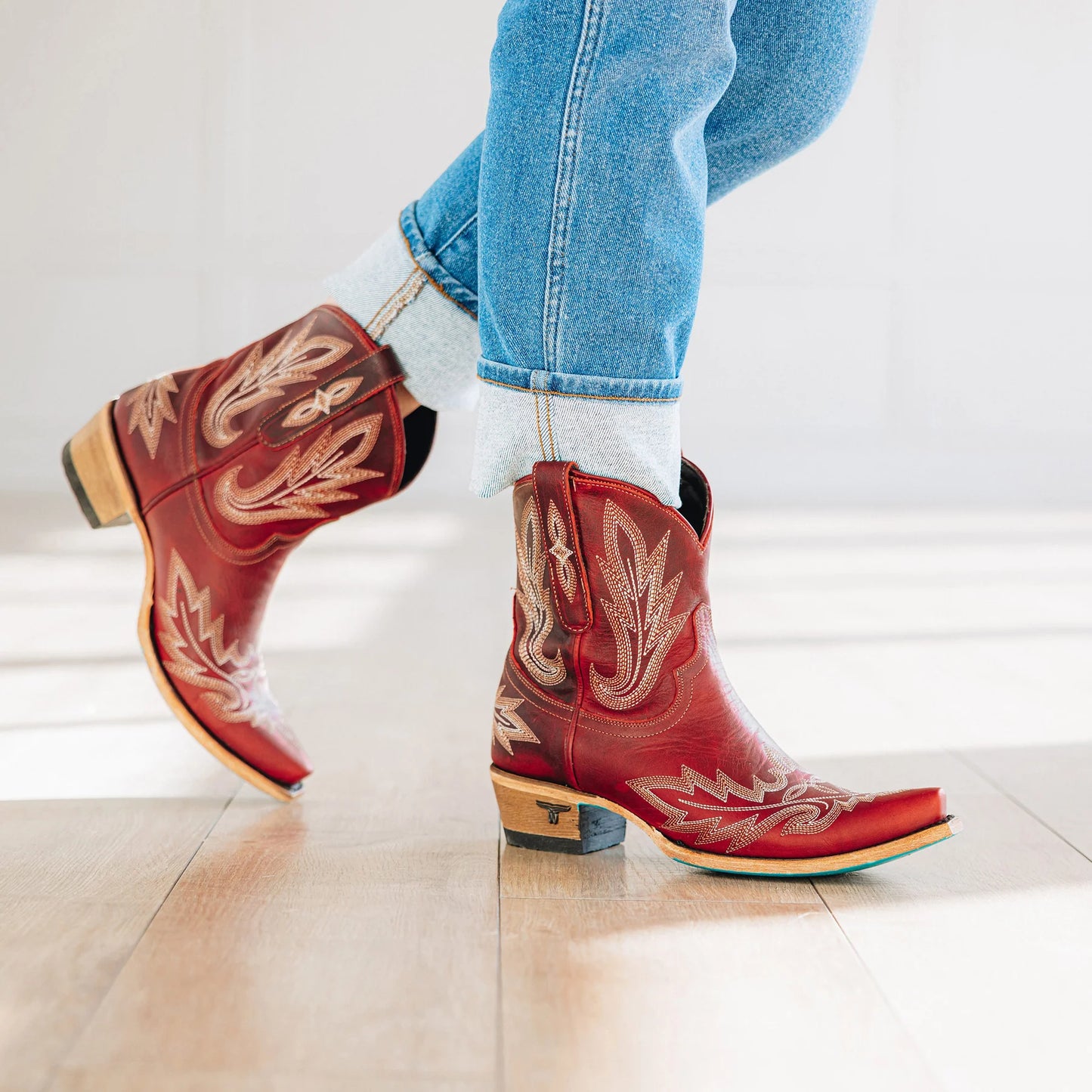 Lexington Bootie in Smoldering Ruby