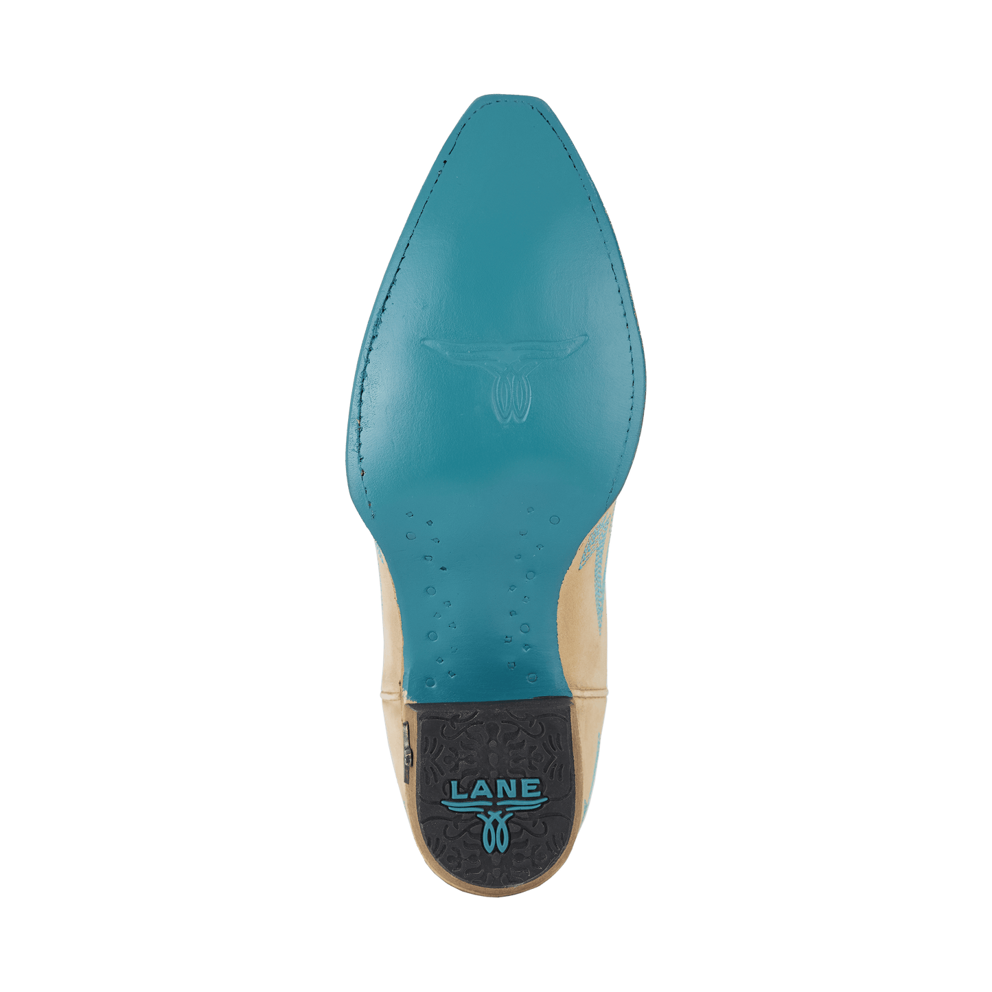Lane Lexington Bootie in Sand and Stream - sole view