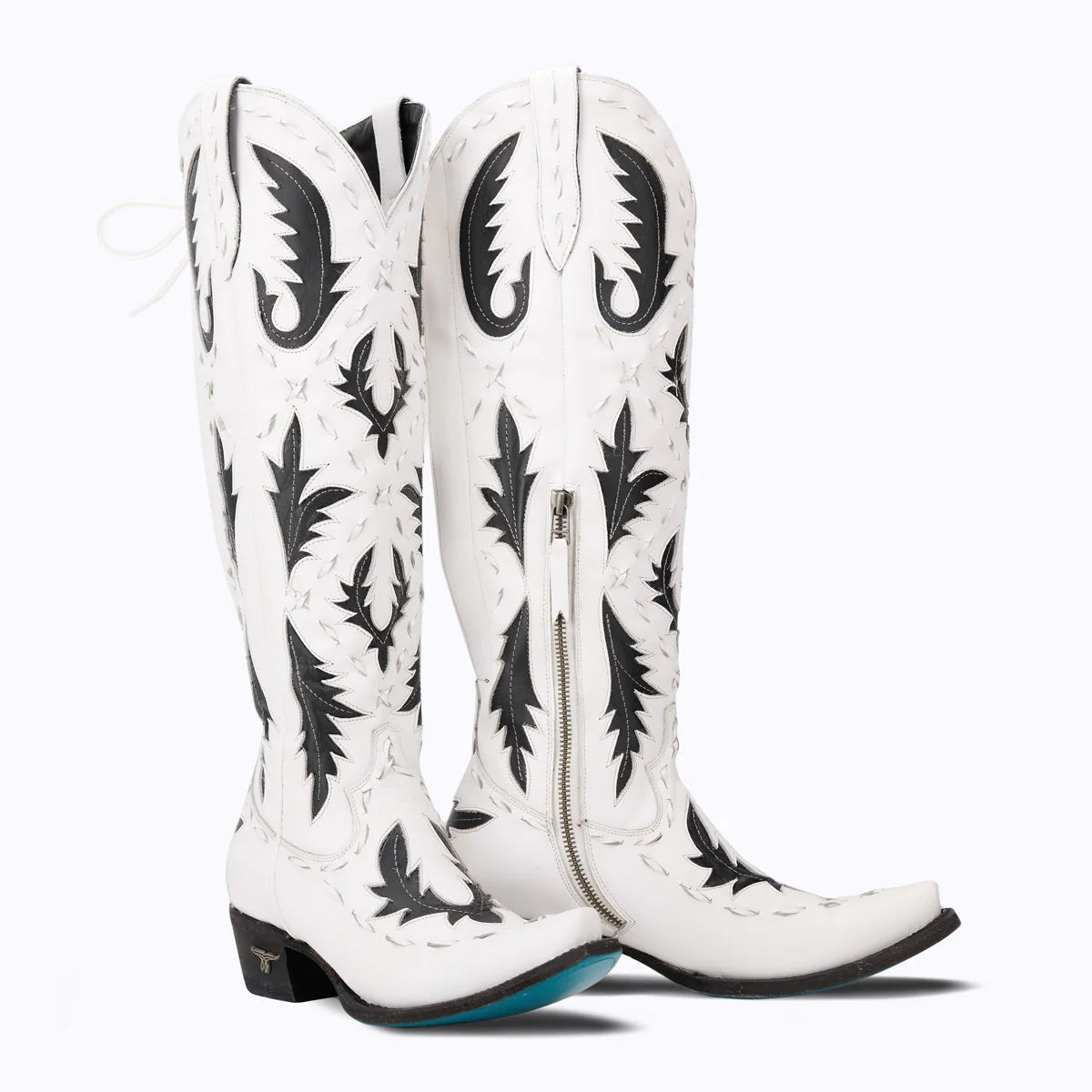 White leather Reverie cowboy boots