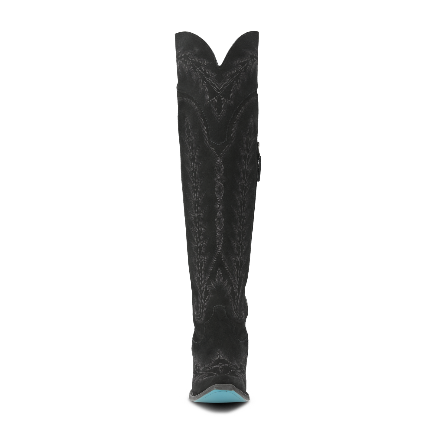 Black suede Lexington OTK boot