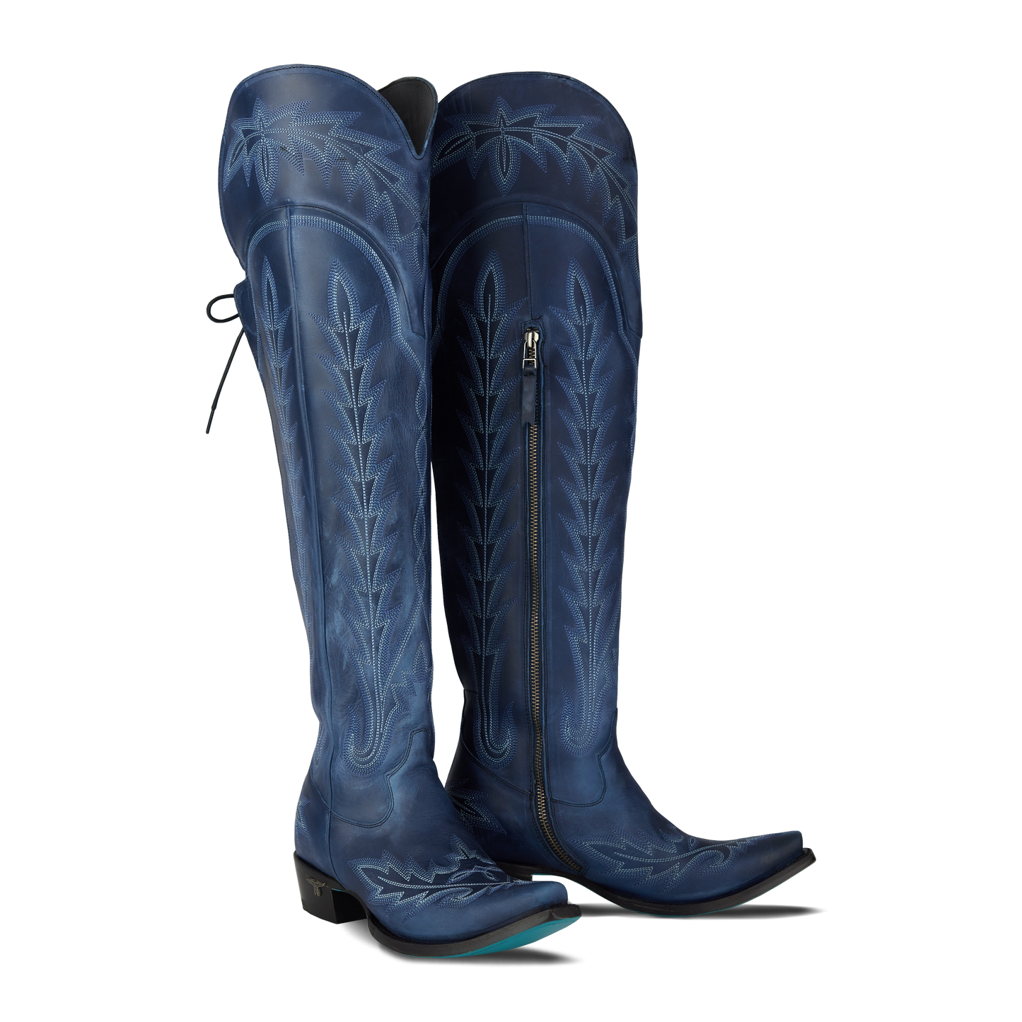 Midnight Navy Lexington OTK Boots