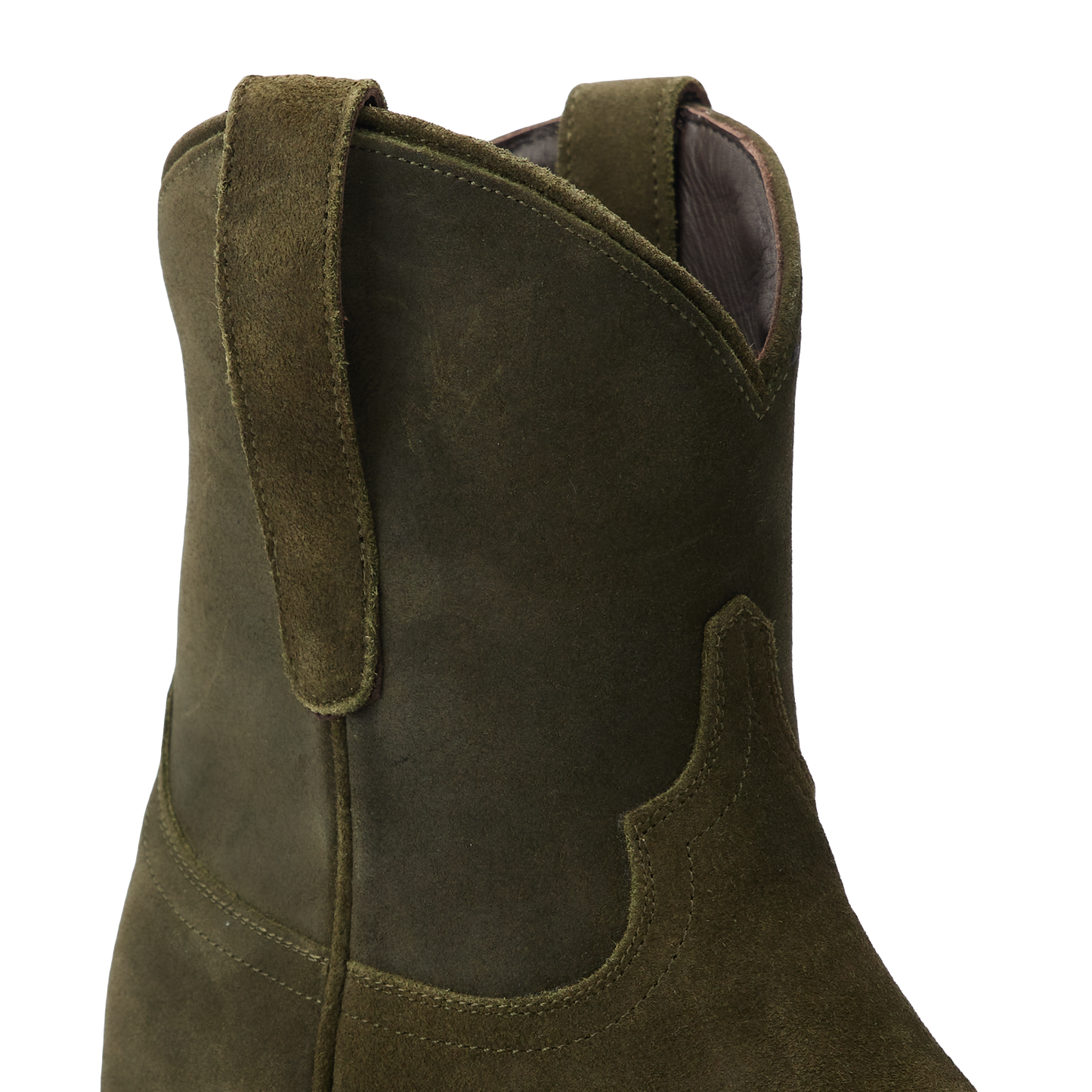 Emma Jane Bootie - Olive Suede