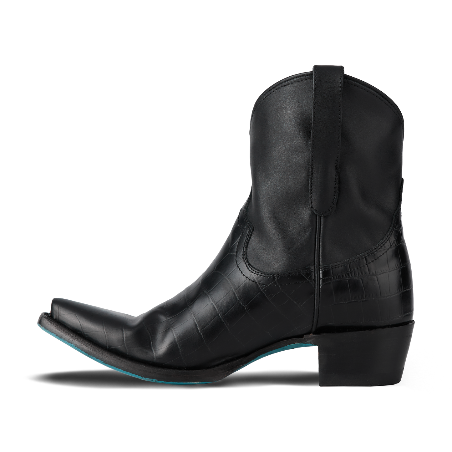 Emma Jane Bootie Carbon Croc Black Boot