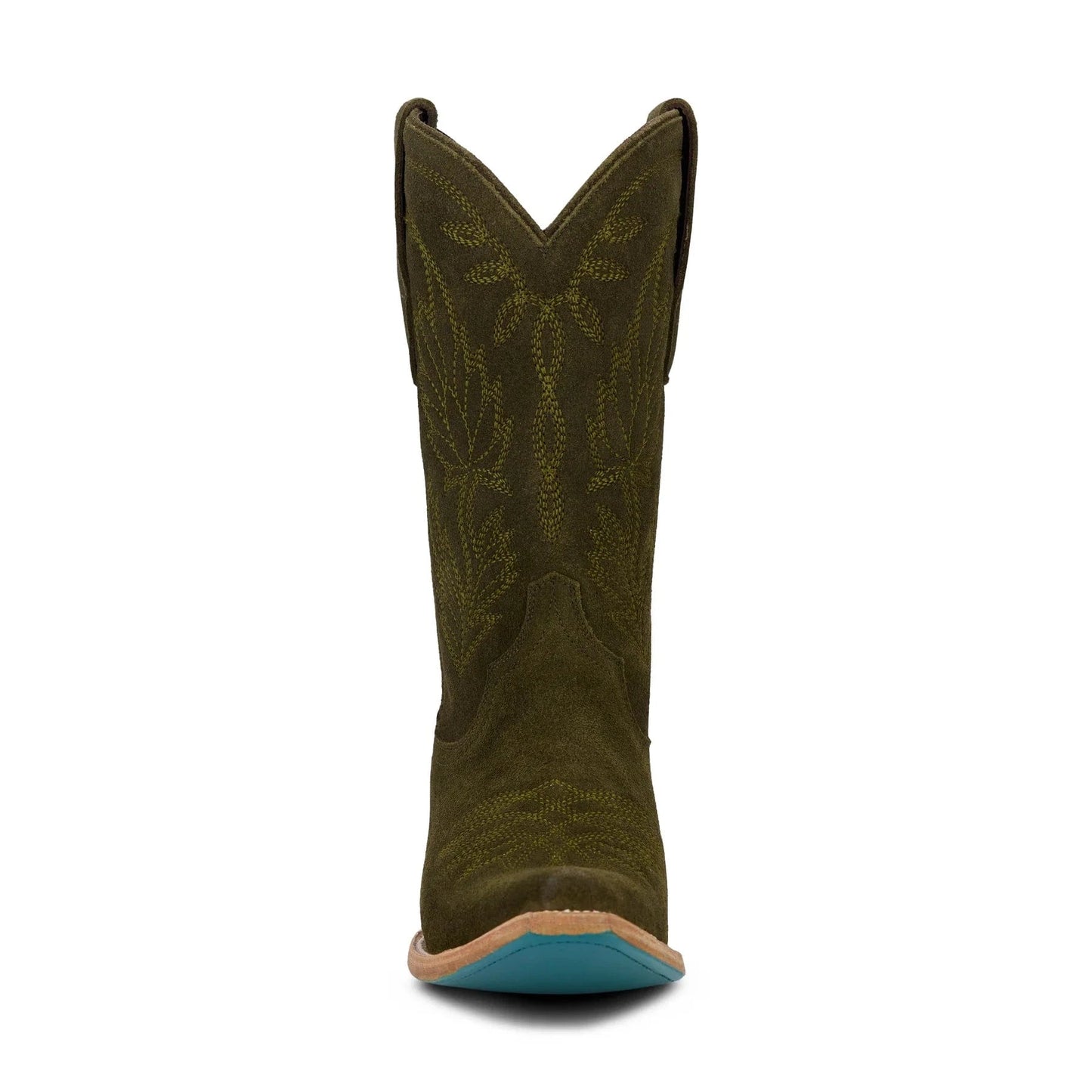 Olive suede Sandaga cowboy boot