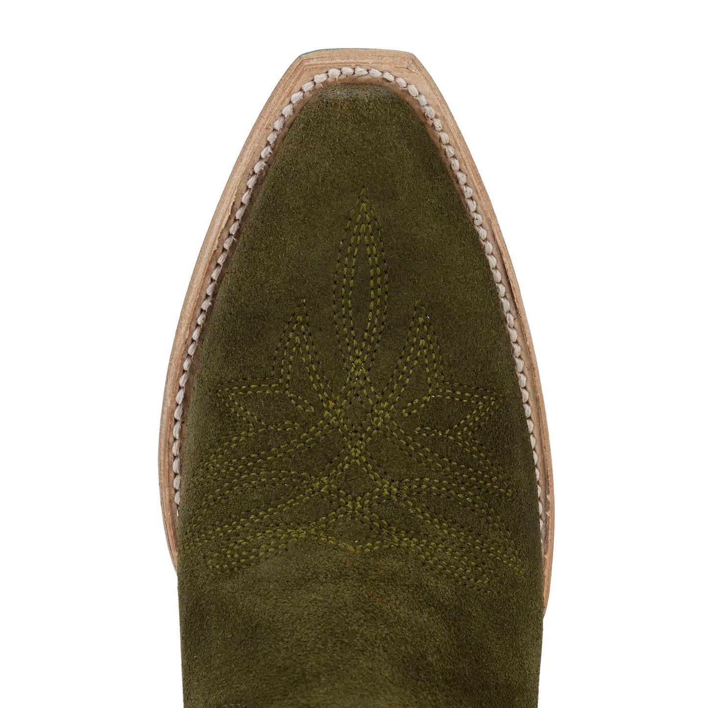 Olive suede Sandaga boot toe