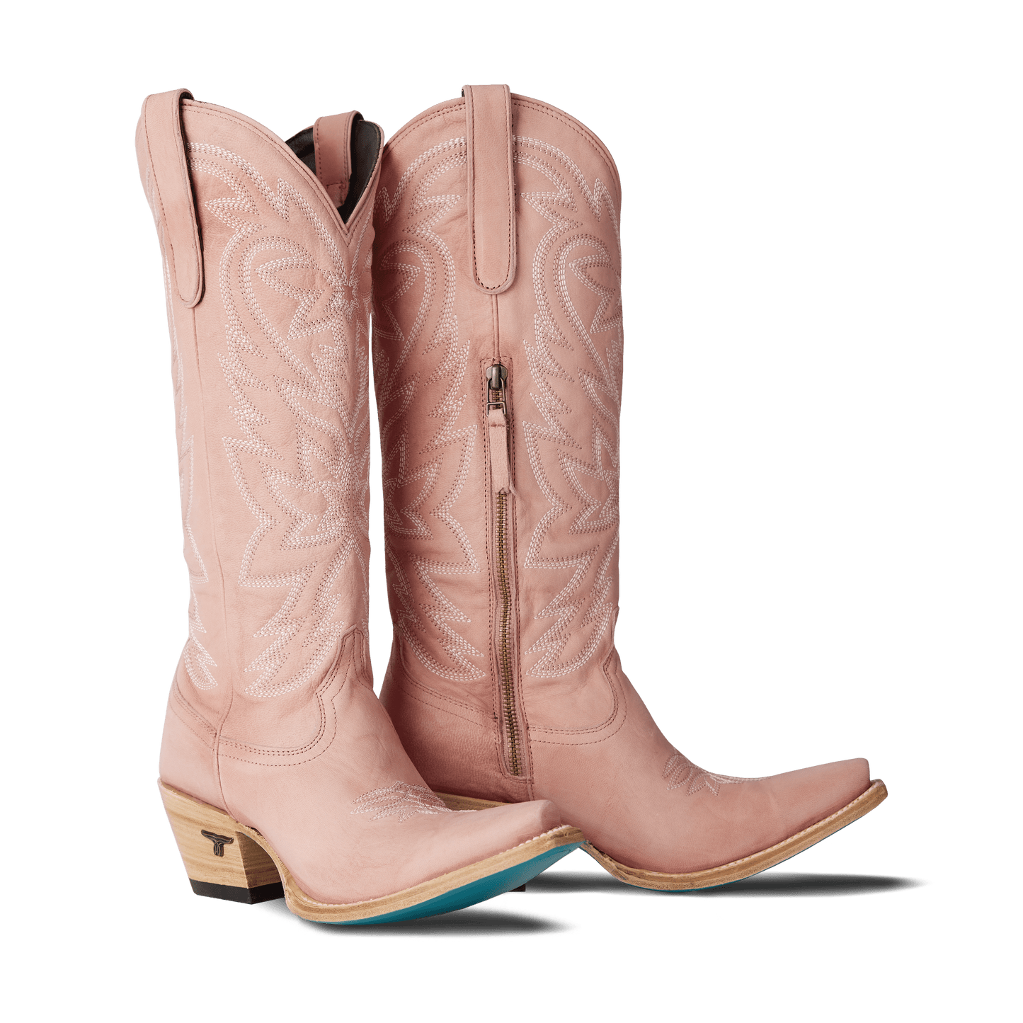 Pink Smokeshow blush cowboy boots