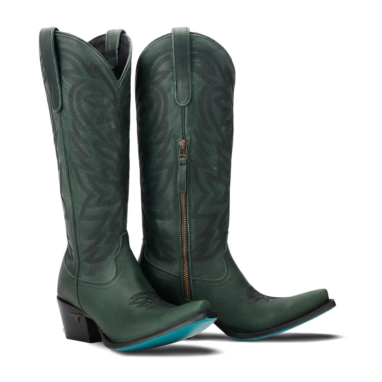 Emerald Green Smokeshow Cowboy Boots