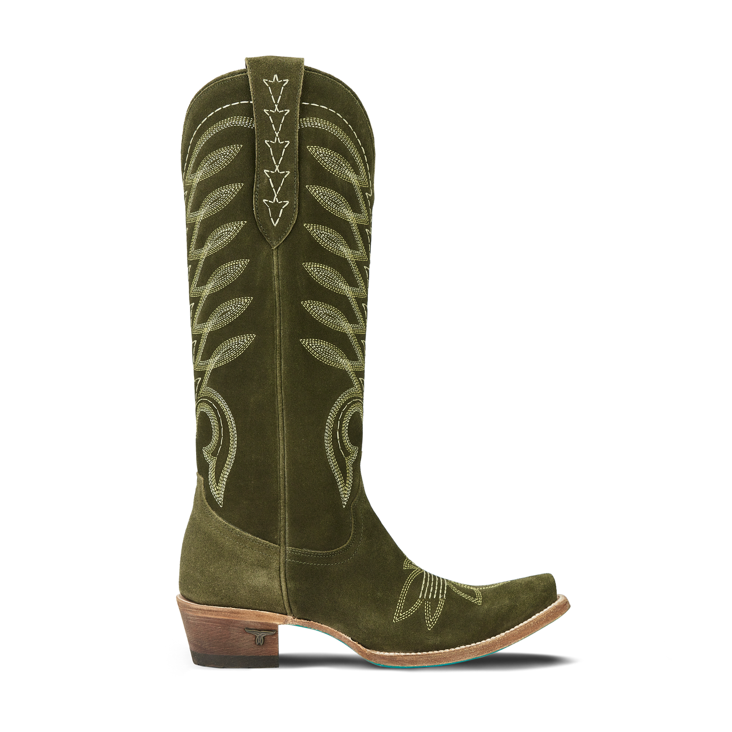 Squash Blossom Boot - Olive Suede
