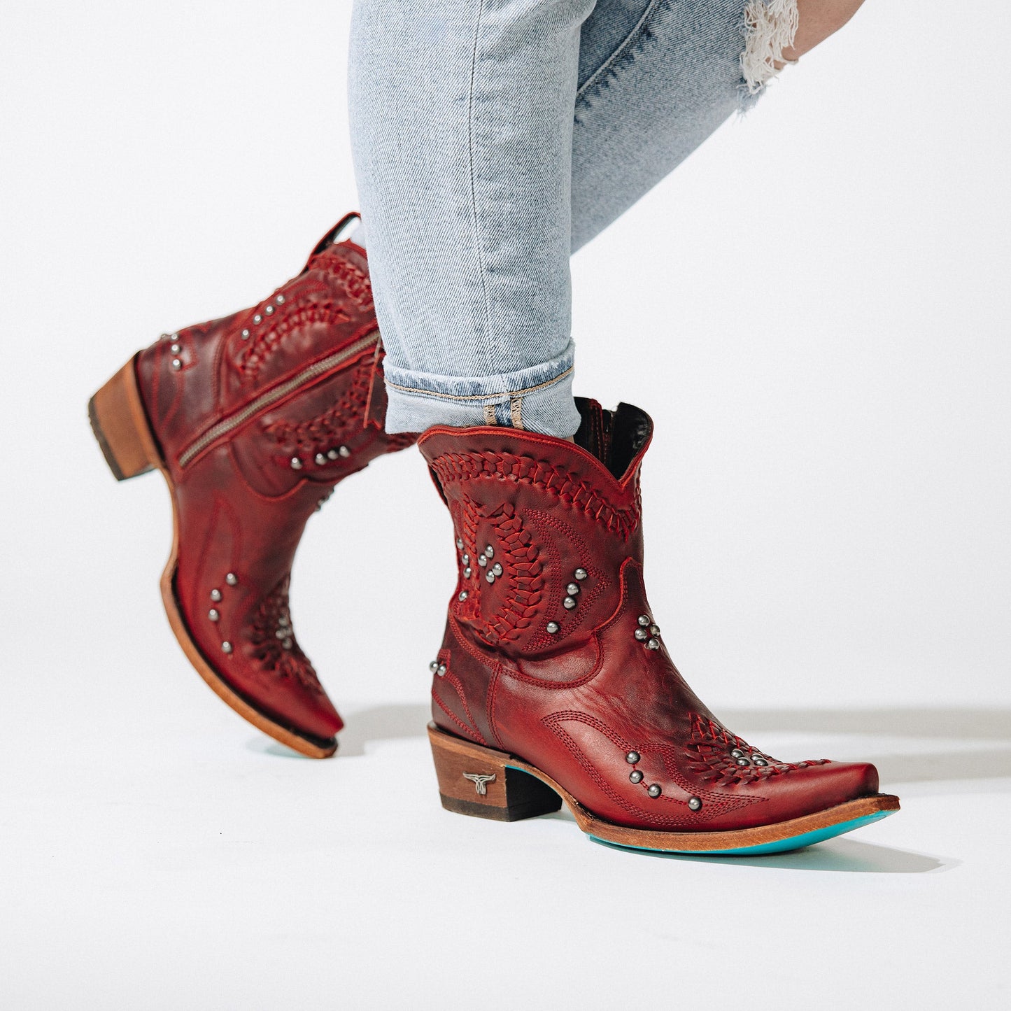 Smoldering Ruby Cossette Bootie