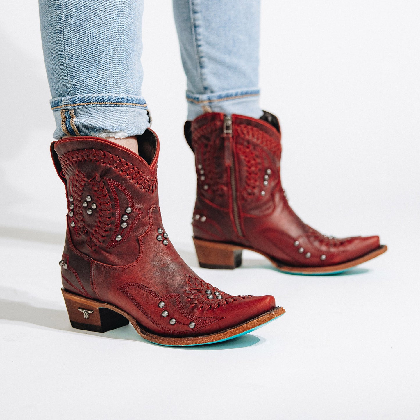 Smoldering Ruby Cossette Bootie