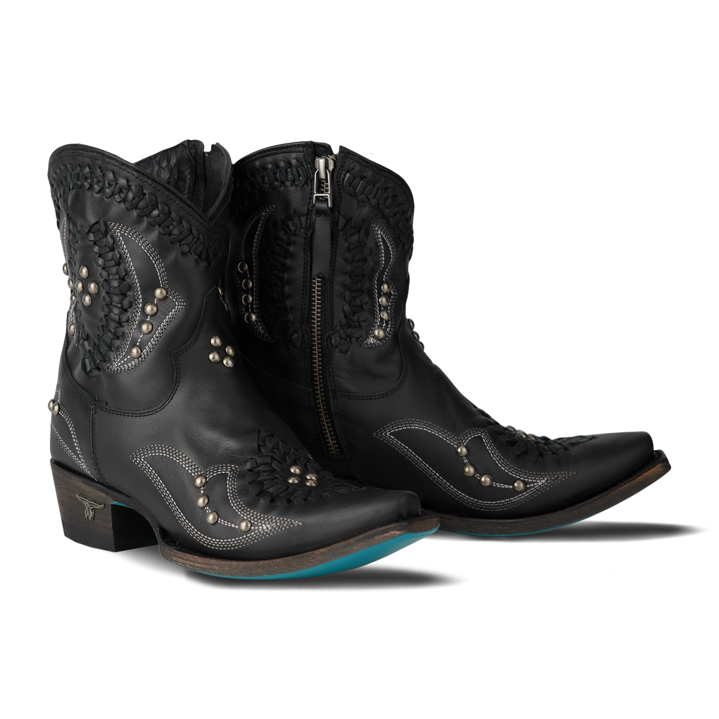 Black Cossette Bootie