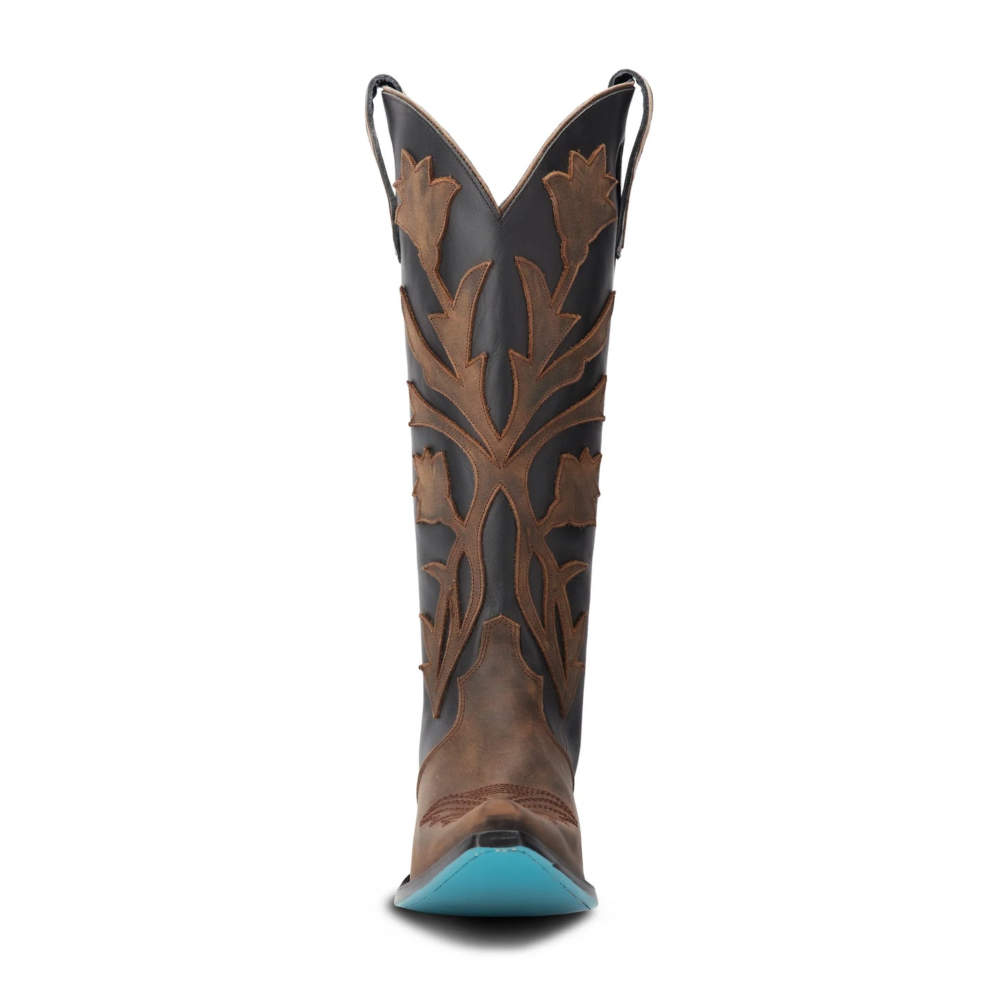 Jolene Jet Black & Burnt Caramel Cowboy Boot