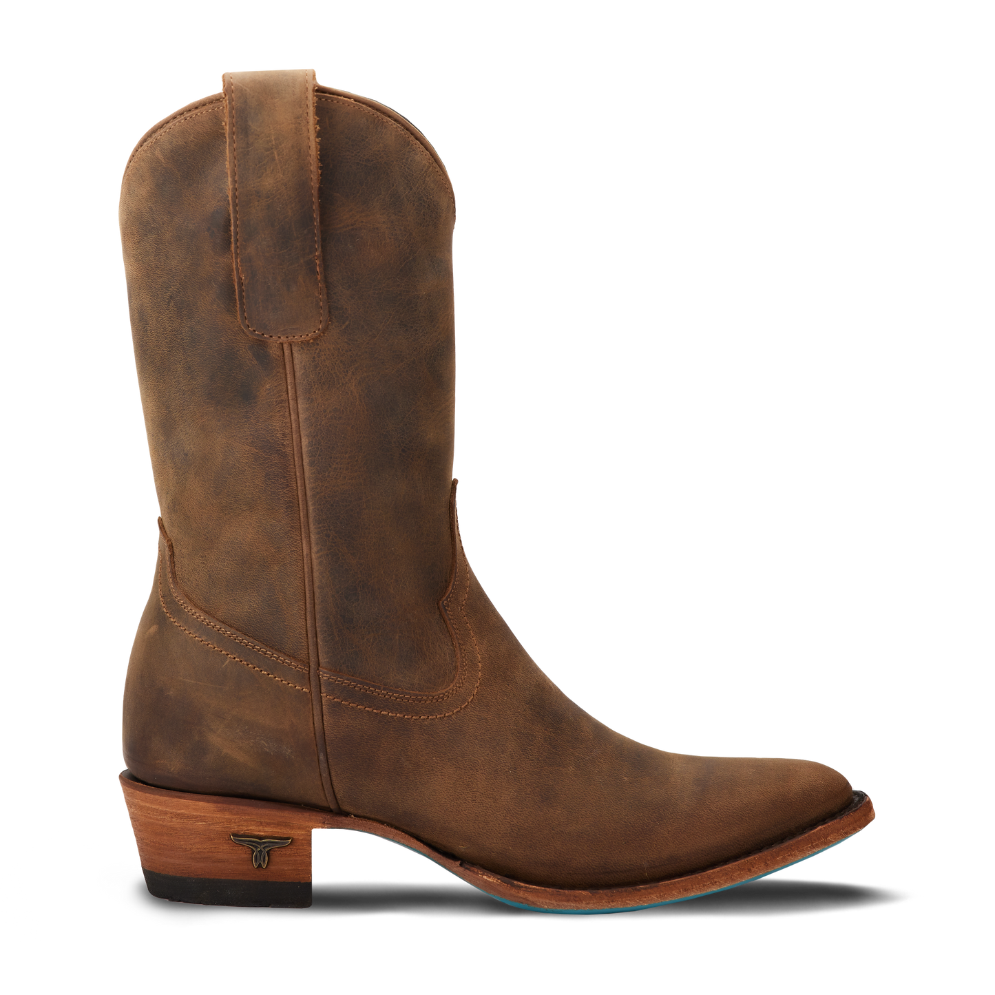 Burnt Caramel Plain Jane Midi PS4 Cowboy Boot