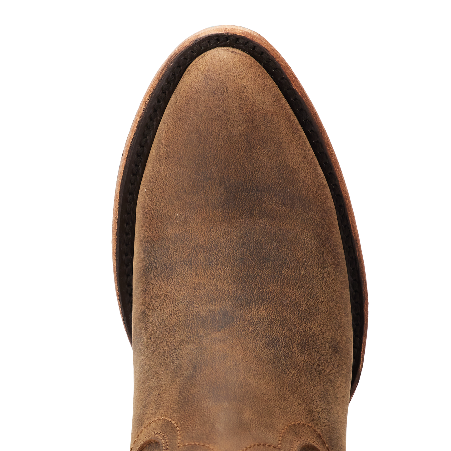 Burnt Caramel Plain Jane Midi Boot - Top View