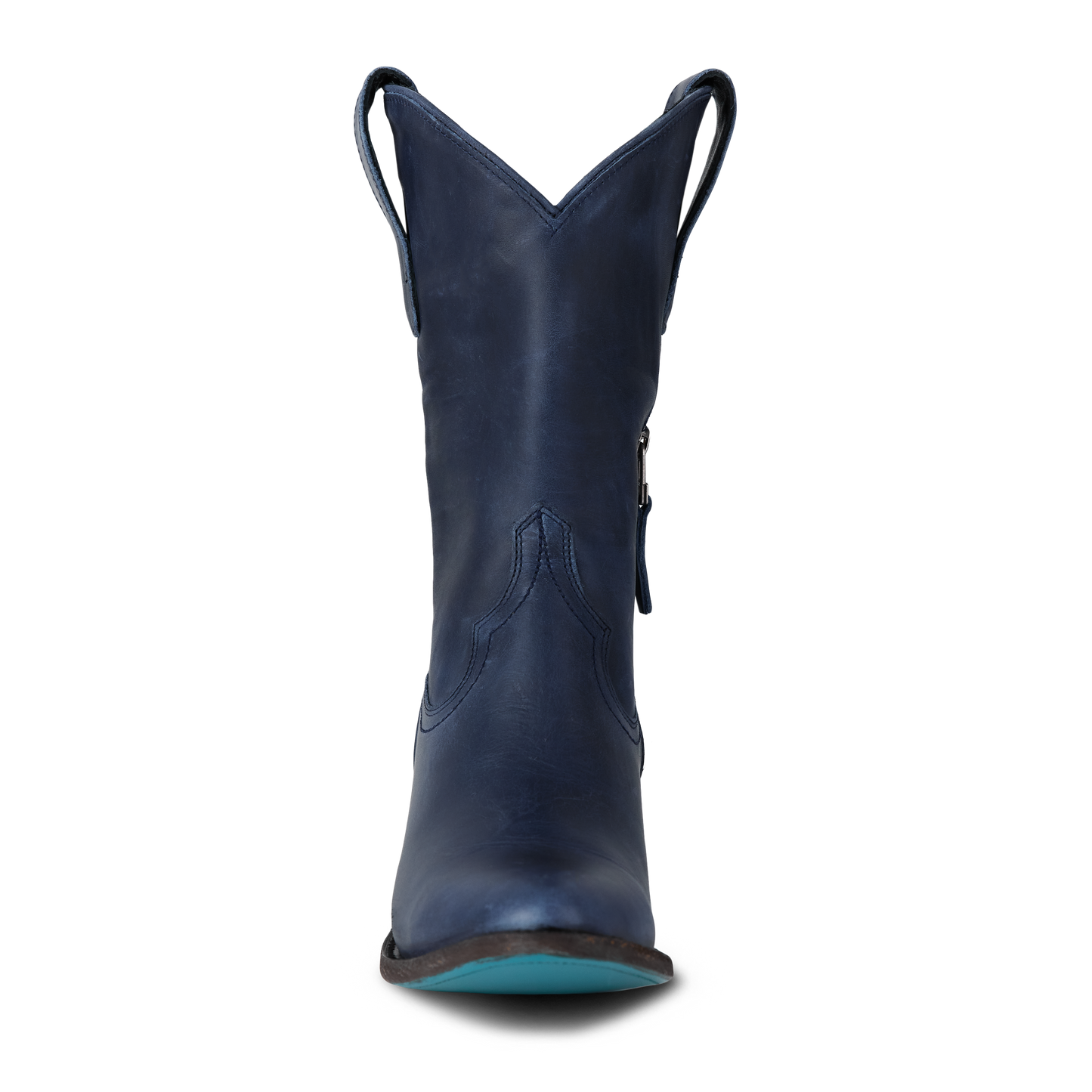 Midnight Navy Plain Jane Midi Cowboy Boot