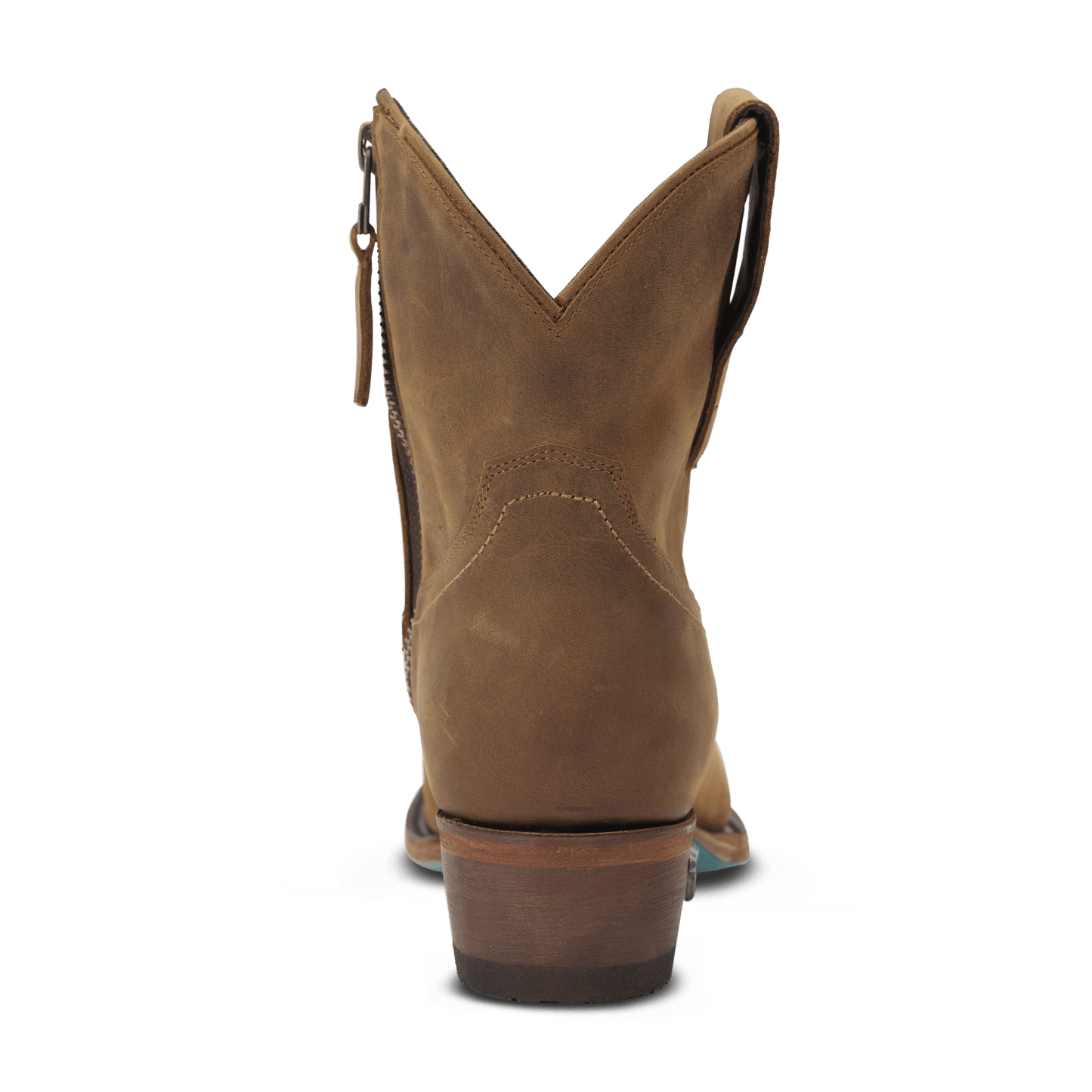 Burnt Caramel Plain Jane Bootie (lb0553a) - Back View
