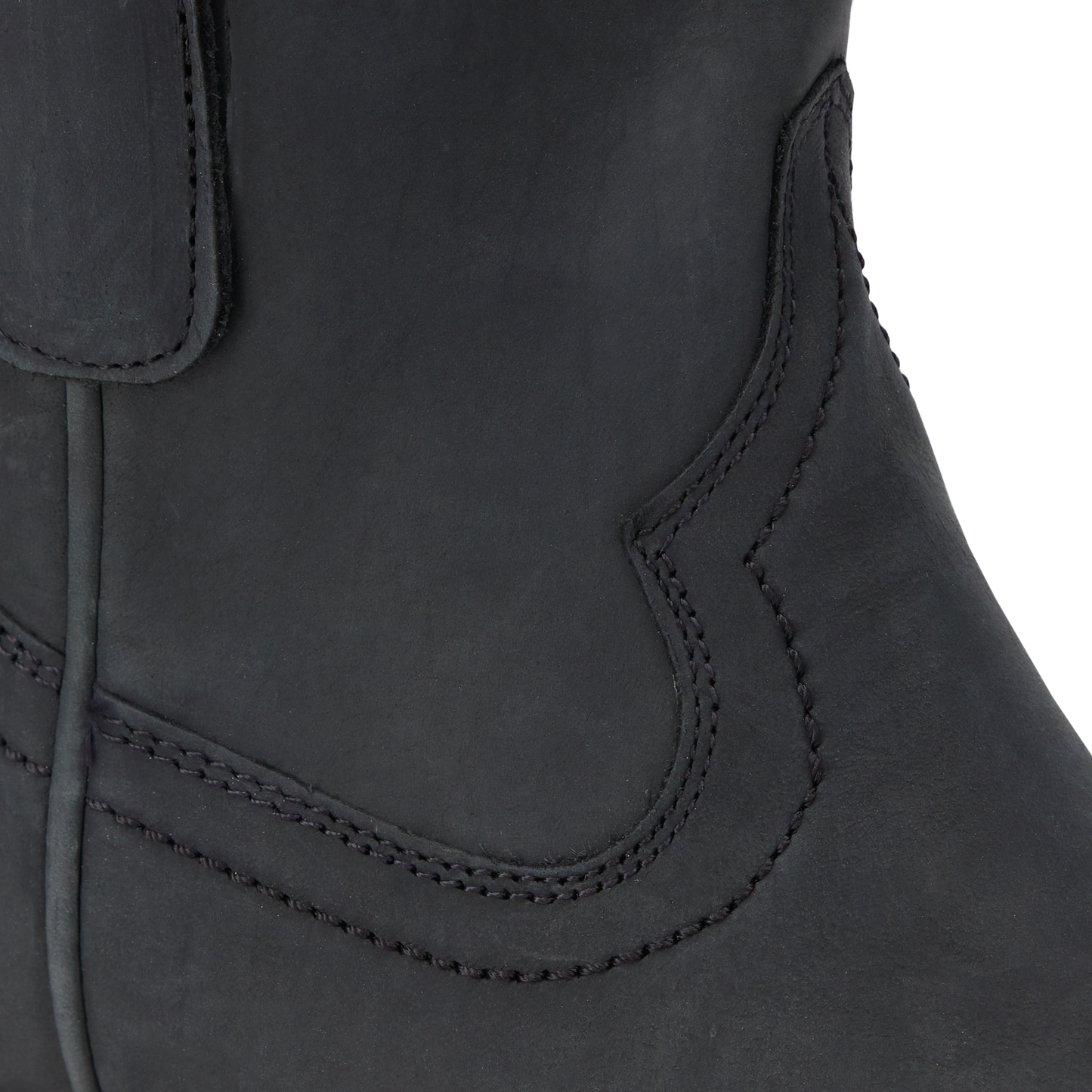 Matte black Plain Jane Bootie close-up