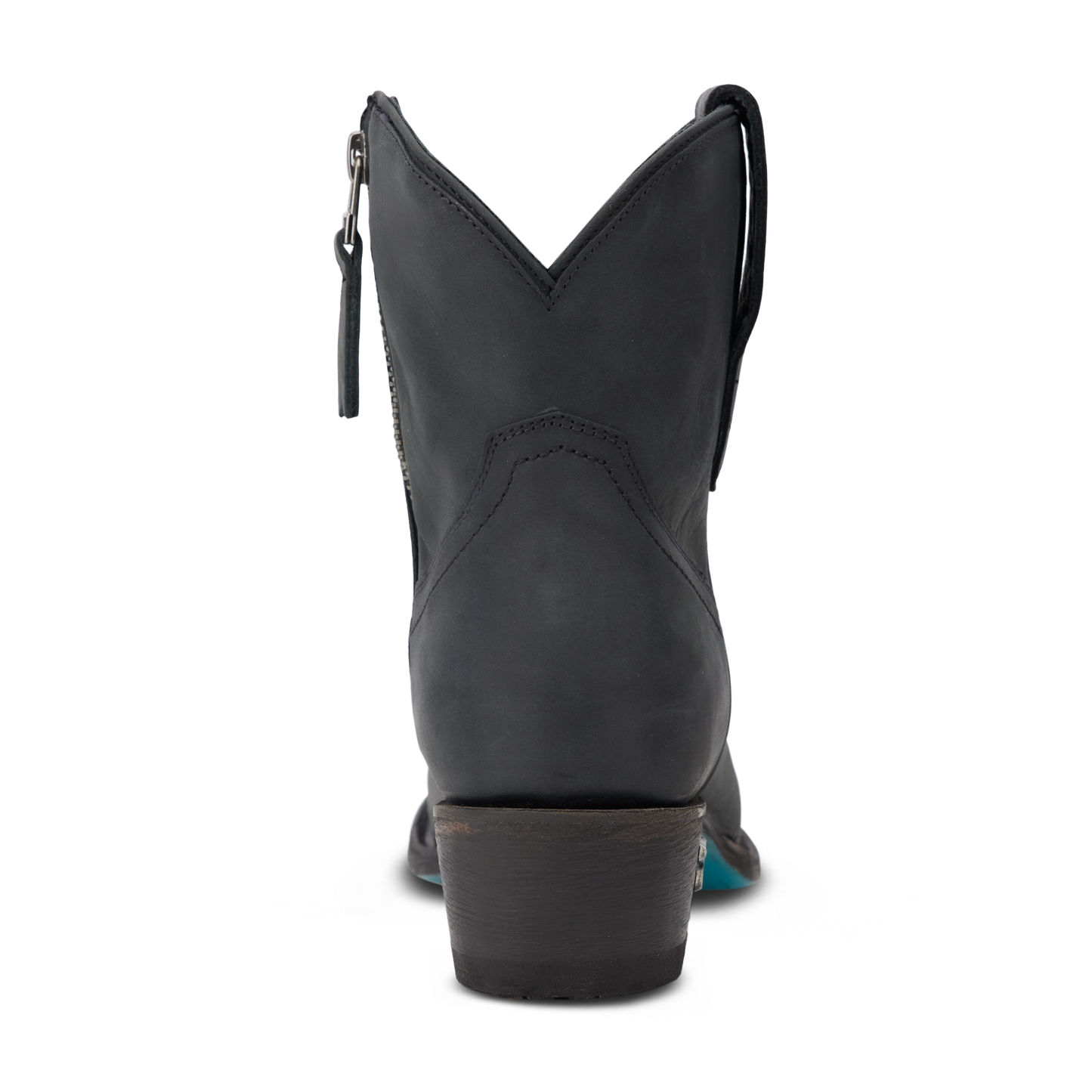Matte black Plain Jane Bootie by lb0553h