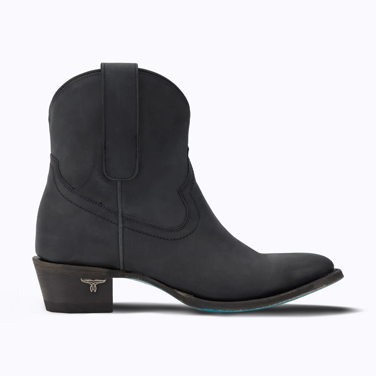 Matte black Plain Jane bootie