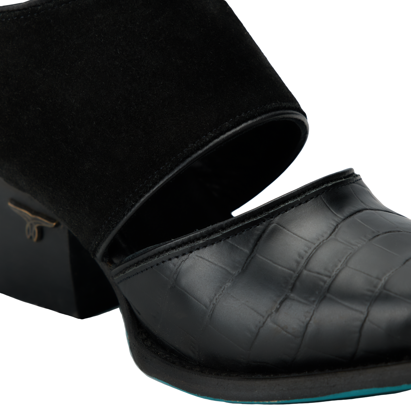 Plain Jane Slingback Mule - Soft Black Suede