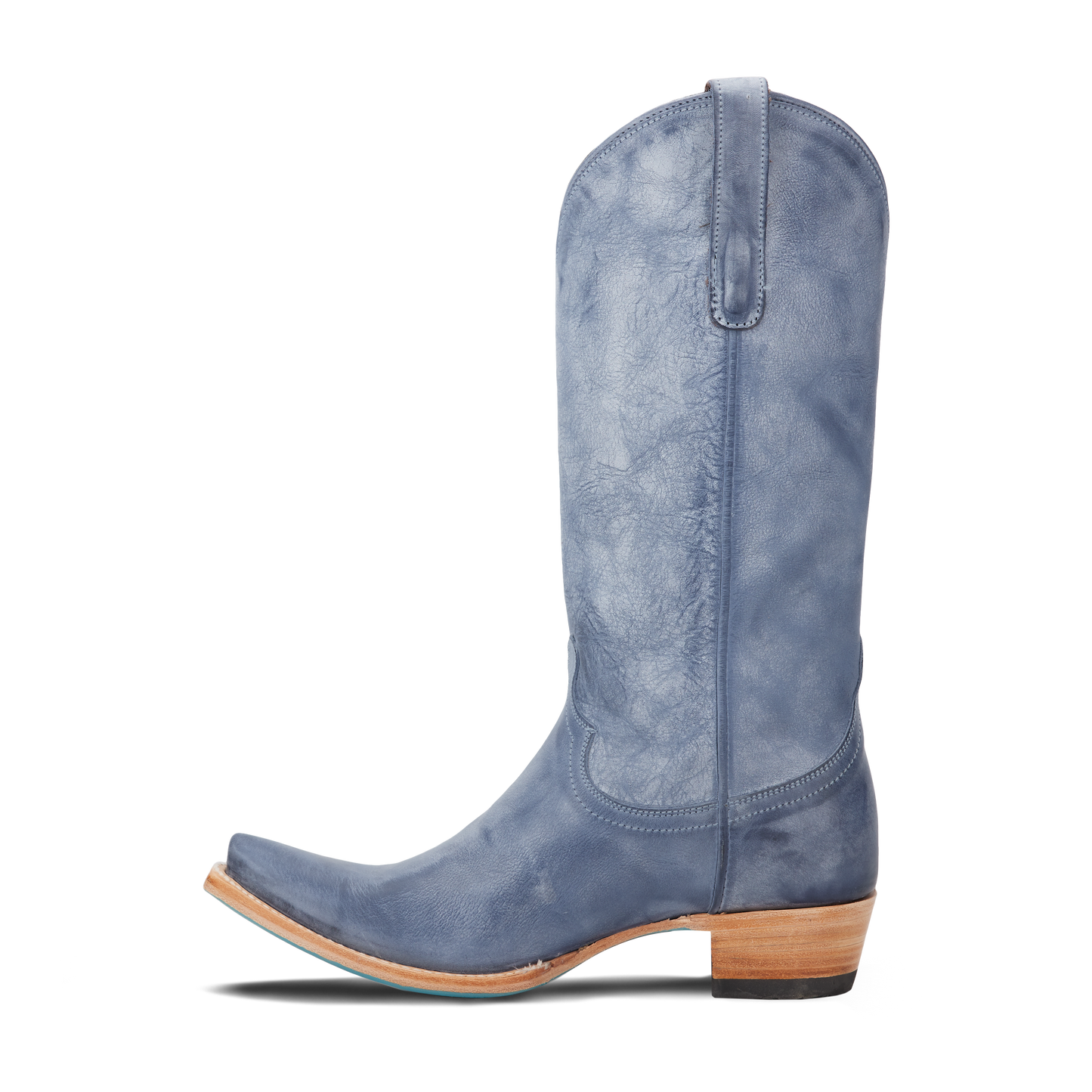 Emma Jane washed denim cowboy boot